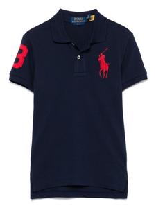 Ralph Lauren Kids сетчатая рубашка поло, синий