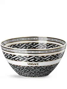 Глубокая тарелка la greca signature из коллаборации с rosenthal, 7,7х15 см, Versace, белый
