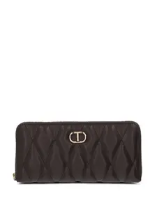 Кошелек с логотипом Twinset, коричневый