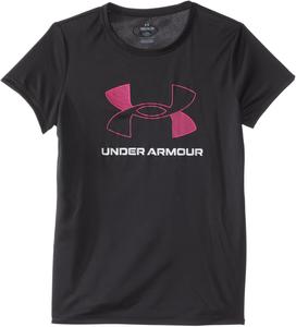 Футболка Under Armour Tech Big Logo Short Sleeve T-Shirt, цвет Black/Rebel Pink