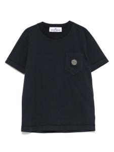 Футболка Stone Island Junior с нашивкой в виде компаса, синий