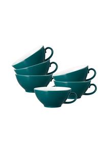 Набор из 6 чайных чашек Life Seltmann Weiden 140 мл petrol