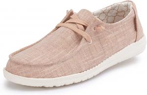 Женские лоферы Hey Dude Wendy на шнуровке - Искрящееся розовое золото