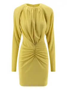 Платье с драпировкой Stella Mccartney, желтый