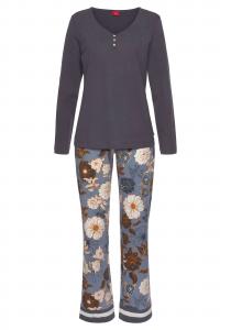 s.Oliver Пижама в цвете Smoke Blue, Dark Blue