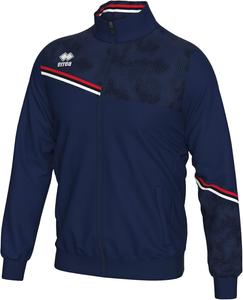 Мужская толстовка ERREA (ERICK) на молнии, с карманами и антистатическими свойствами , темно-синий/красный/белый