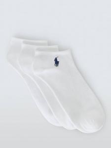Супермягкие носки-невидимки с низкой посадкой Ralph Lauren, Pack of 3, White/White/White