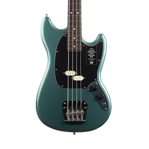 Бас-гитара Fender American Professional Classic Mustang - выцветший металлик Sherwood Green