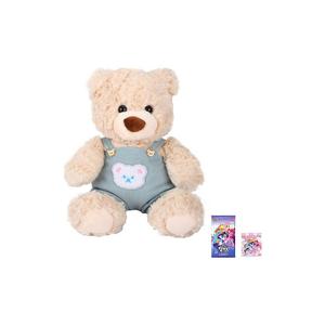 MINISO Jifort Bear Collection милый сидящий комбинезон коричневый плюшевый мишка Teddy Bear плюшевая кукла высота 26cm