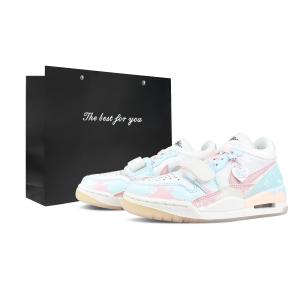 Легкие кроссовки Legacy 312 устойчивые к истиранию низкие винтажные баскетбольные Unisex Pink Blue White Jordan, розовый