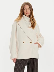 Переходное пальто стандартного кроя Gina Tricot, белый