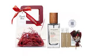 Унисекс парфюмы ATELIER REBUL DEPIUS 1895, grapefruit sparkling perfume + pvc transparent tote bag + perfume sample *2 + eternal bouquet