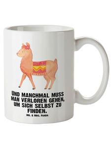 Кружка XL Кружка Alpaca с надписью белого цвета Mr. & Mrs. Panda