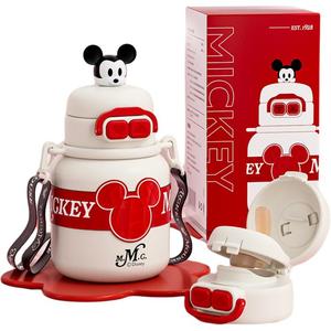 Детская термочашка с двойной крышкой 600 мл Disney, Mickey Mouse