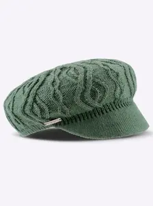 Повседневный образ: кепка газетчика Casual Looks, фисташковый