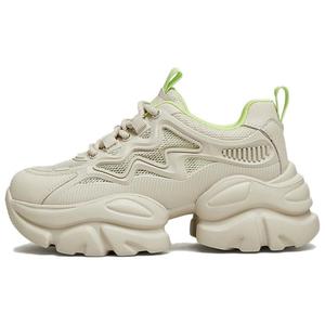 Массивные кроссовки женские низкие однотонные TATA, белый/серый фиолетовый