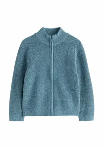 Картонный кардиган прямого кроя с текстурированной поверхностью Next, Blue