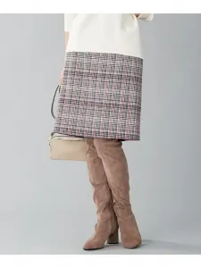 Облегающая юбка в клетку (KJ24) Suite, цвет Pink 3[312]