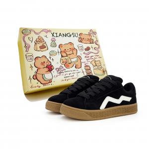 XIANGSU Низкие, износостойкие, противоскользящие кроссовки, женские, черные