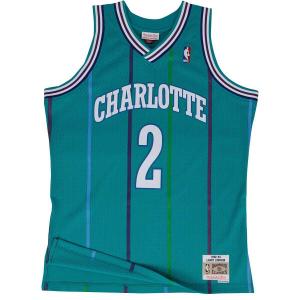 Баскетбольная майка NBA CHARLOTTE HORNETS SWINGMAN JERSEY 1992-93 LARRY JOHNSON Mitchell And Ness, цвет Grünblau