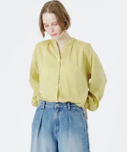 Блузка из смеси льна со сборками Loveless, цвет Yellow