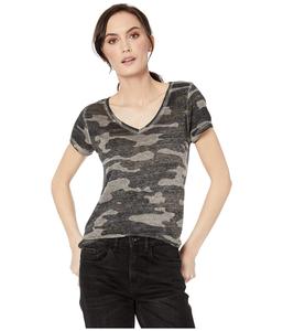 Футболка Lucky Brand Camo Burnout Tee, Grey Multi