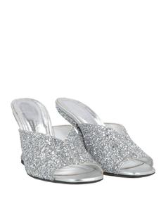 Salvatore Ferragamo Женские металлические сандалии Sansu серебристого цвета