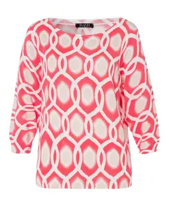 Повседневная рубашка с ярким узором и современным принтом. Tuzzi, красный