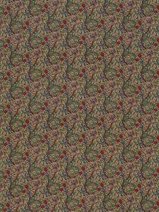 Золотая лилия Minor Made to Measure шторы Morris & Co., Biscuit/Indigo/Red