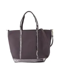Серая хлопковая сумка-шоппер Vanessa Bruno, серый