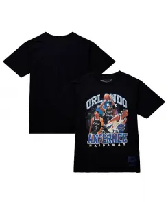 Мужская футболка Penny Hardaway Black Orlando Magic Hardwood Classics Bling Concert Player Mitchell & Ness