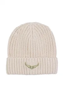 Вязаная шапка бини Zadig & Voltaire Kids, нейтральный