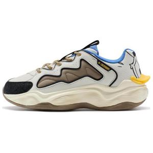 Дисней x Лайтнинг противоскользящие износостойкие низкие кеды женские розовые XTEP, чайный белый/медовый чайный коричневый/черный