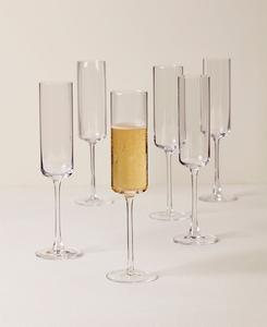 Набор из 6 прямых флейт Tuscany Classics Lenox, Clear