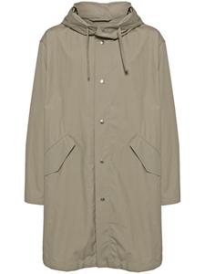 Jil Sander парка с логотипом, зеленый