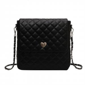 Сумка-рюкзак на цепочке PU женская черная алмазная сетка/белая алмазная сетка/розовая алмазная сетка UNITE STAR, белый алмазный узор