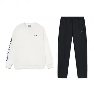 Li Ning Casual Sportswear Unisex Li-Ning, sweatshirt+черный fleece-lined cuffed sweatpants