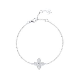 Браслет Idylle Blossom, белое золото, бриллианты Louis Vuitton, серебряный