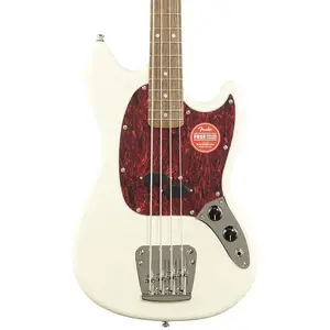 Электрический бас Squier Classic Vibe '60s Mustang, гриф из лауреля, цвет Олимпийский белый