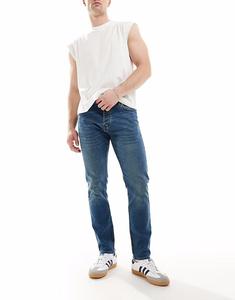 Узкие джинсы French Connection в цвете средне-синего тона French Connection Mens