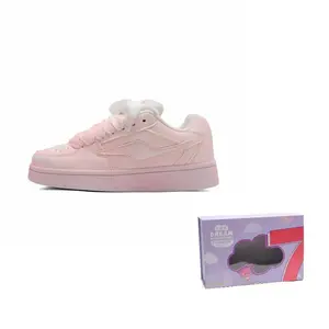 7 SEVFUN Низкие скейтбордские кроссовки унисекс сине-желтые Rendering Powder, цвет Rendering Powder