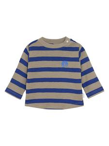 Noppies Футболка с длинными рукавами бежево-голубого цвета