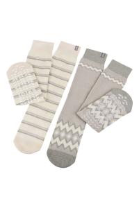 Оригинальные женские носки тапочки, 2 пары Totes, бежевый