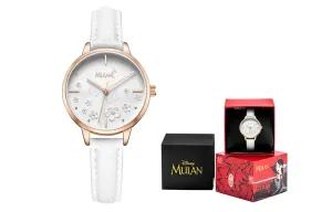 Disney Часы Mulan Series Quartz Movement Steel Strap Watch Women's Watch White Dial SM 17008W, SM-17008W