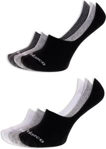 Носки New Balance унисекс для взрослых Performance Cushioned Liner Socks - 6 и 12 пар - влагоотводящие, Black Assorted (6 Pairs)