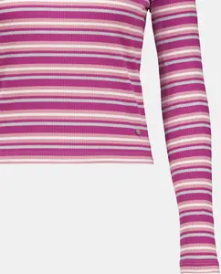 Женская футболка с длинным рукавом и вырезами Green Coast, розовый