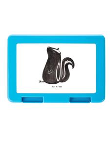 Mr. & Mrs. Panda Ящик для хранения, скунс сидит, ничего не говоря, в белом цвете