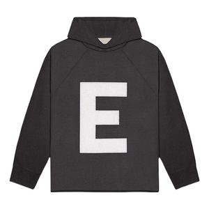 Худи Fear of God Essentials SS22 Big E Knit Hoodie 'Iron Grey', черный
