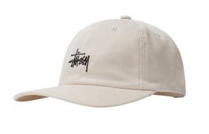 Хлопковая бейсболка мужская экрю Stussy