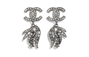 CHANEL Сережки женские серебряные
